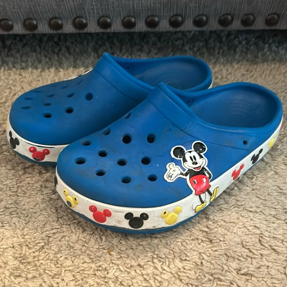 Crocs Blue Mickey Mouse Slippers Kids 2